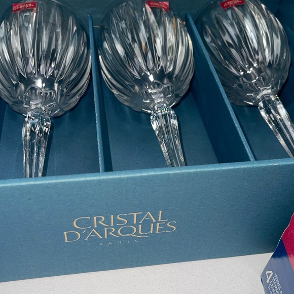 NWT Cristal D’Arques Set Of 4 Classic Goblet Wine Glasses - Picture 4 of 11